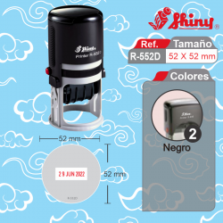 Sello redondo automatico 52 mm de diametro