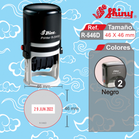 Sello redondo automatico 46 mm de diametro