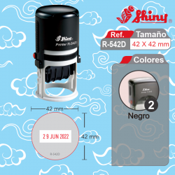 Sello redondo automático 46 mm de diámetro